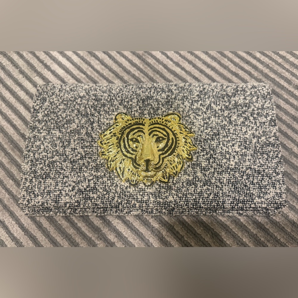 Garland Bags Bouclé Lion Clutch – Handmade Statement Piece